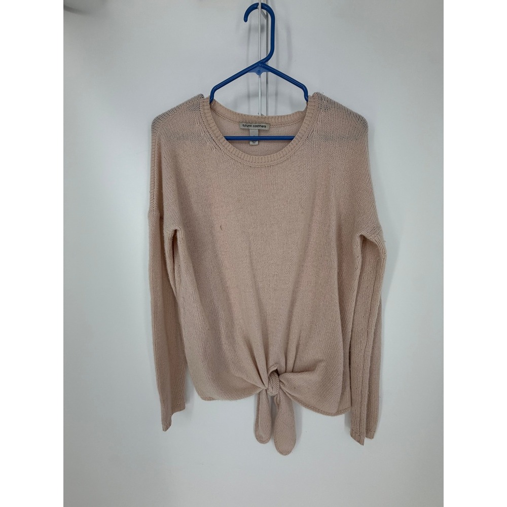 Autumn Cashmere Tie Front Sweater Womens Small Pink 100% Cashmere Balletcore